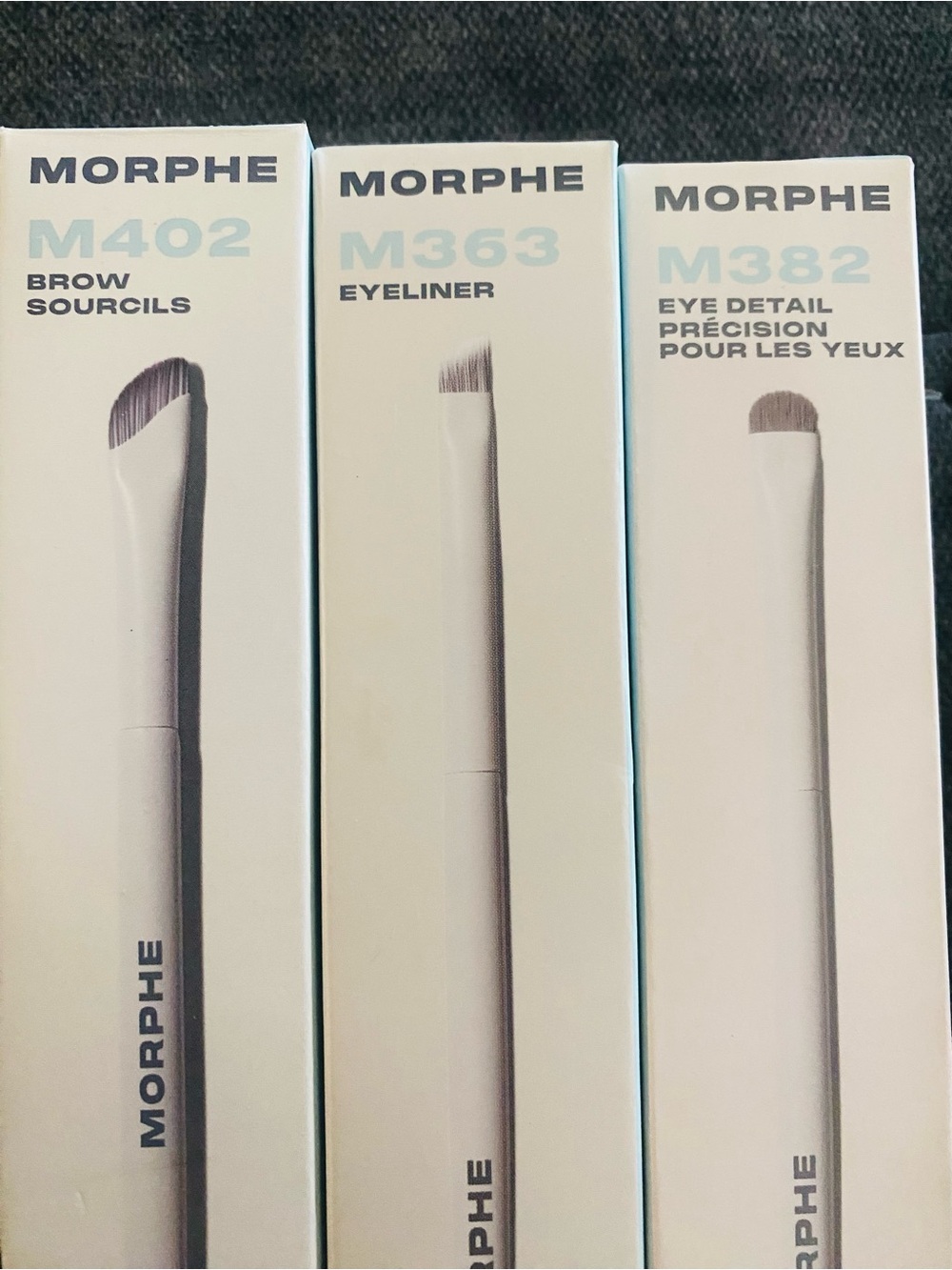 MORPHE Set (3) of Eye & Brow Brushes Full Size NIB✅